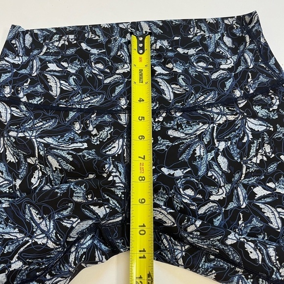 Lululemon Wunder Under High Rise Tight Blue Print Size 10 - Picture 8 of 9
